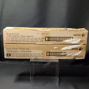 Set Of 2 - Genuine Xerox Toner 006R01509 006R01511  Black  Magenta